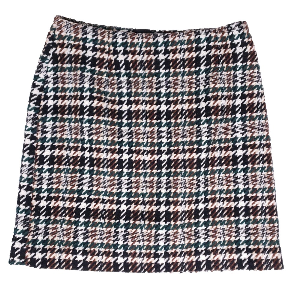 H&M Plaid Tweed Mini Skirt Preppy Dark Academia Modcore Clueless‎ Style Size 2